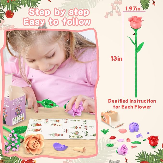 24 Days Flower Bouquet Christmas Advent Calendar 2025