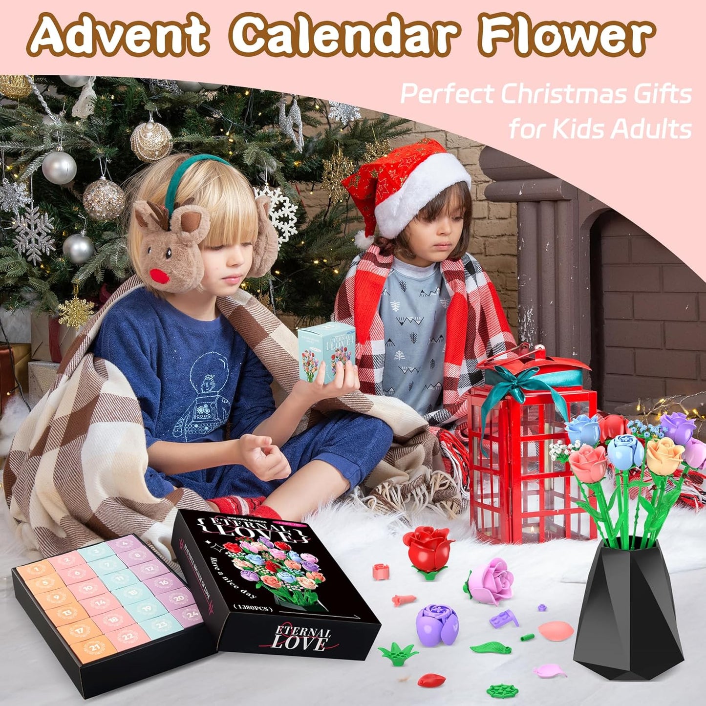 24 Days Flower Bouquet Christmas Advent Calendar 2025
