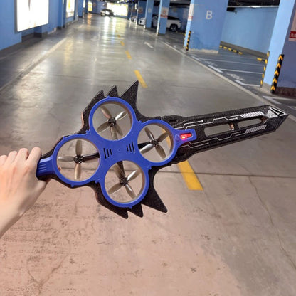 Flying Sword RC Drone Toy – Hand Controlled Light Up Sword Aircraft, Cool High-Tech Remote Control Glider for Kids & Boys