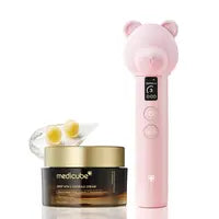 Booster Pro Pink Bear Edition Skincare SETㅣPair Kbeauty Viral Glass Glow Device with Skincare