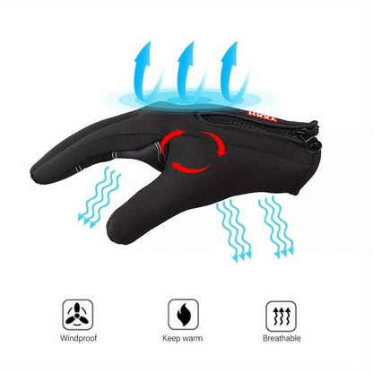 【For Christmas】🎁Windproof Touchscreen Winter Gloves – Thermal Warmth for Men & Women
