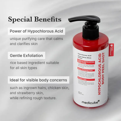[Medicube] Hypochlorous Acid Rice Peel Shot Duo For Face & Body