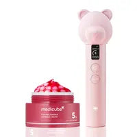 Booster Pro Pink Bear Edition Skincare SETㅣPair Kbeauty Viral Glass Glow Device with Skincare