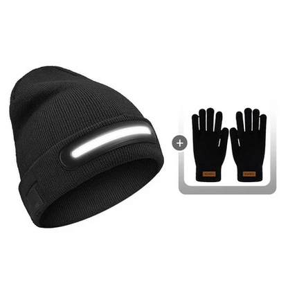 Rechargeable Bluetooth Beanie Hat with Light