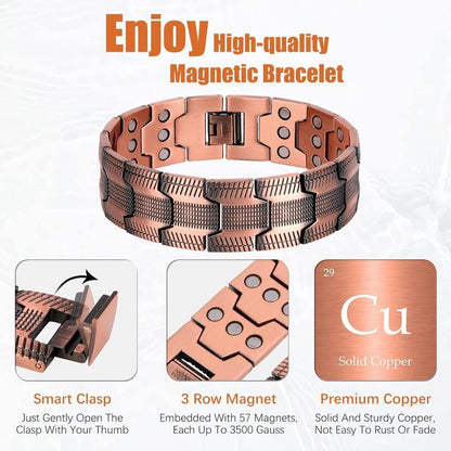 Copper magnetic bracelet——Relieve fatigue and promote blood circulation💖💖