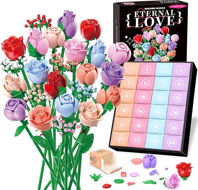 24 Days Flower Bouquet Christmas Advent Calendar 2025