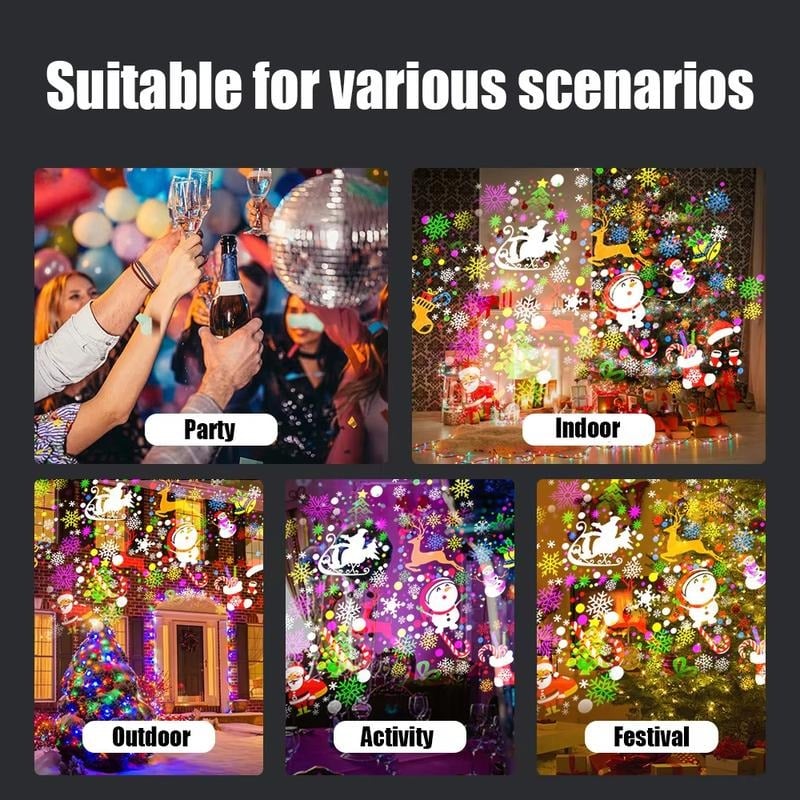 🎄LED Christmas Projection Lamp