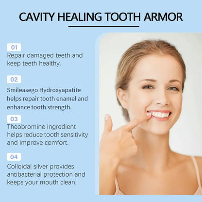 Smileasego Fluoride-Free Hydroxyapatite Tooth Armor Drops & Enamel Repair, Whitening & Fresh Breath