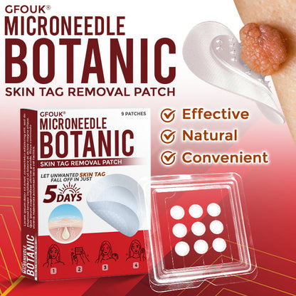 🔥🎇techcrass® MicroNeedle Botanic Skin Tag Removal Patch 🇺🇸 Made in the USA