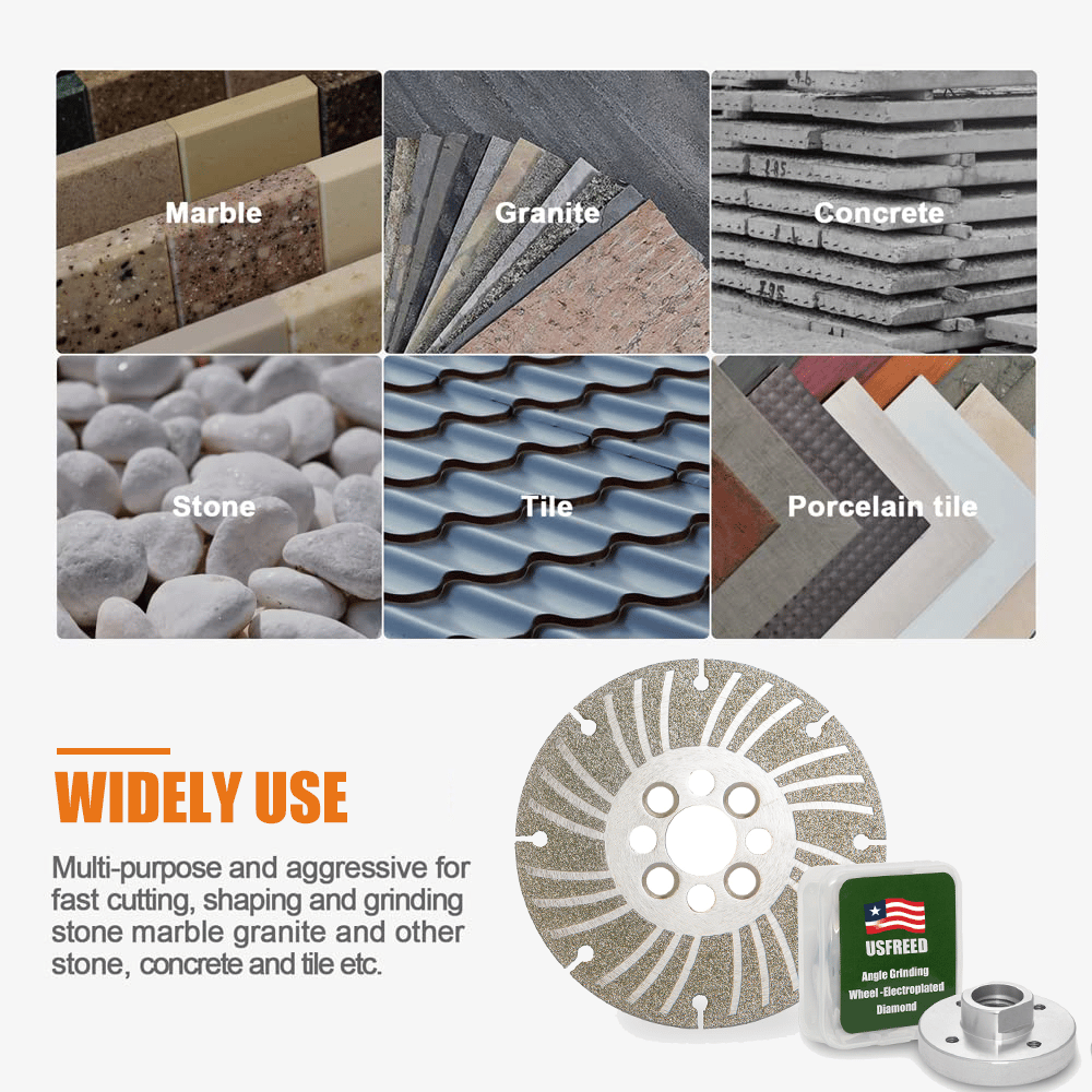 🔥Angle Grinding Wheel - Electroplated Diamond - 4 1/2" /5"/6" PLUS+