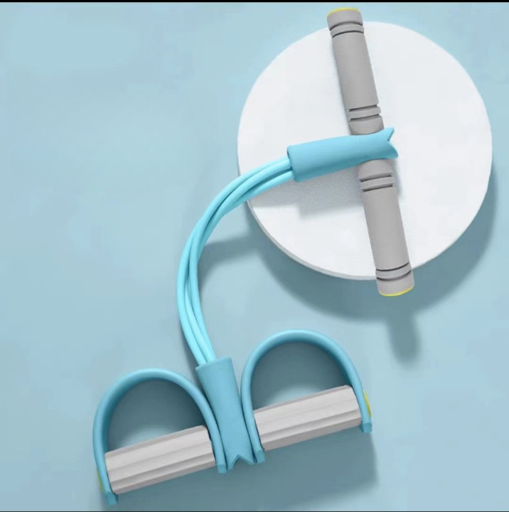 21 Fitness Resistance Bands-4 Tube Pedal Ankle Puller