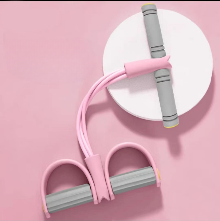 21 Fitness Resistance Bands-4 Tube Pedal Ankle Puller