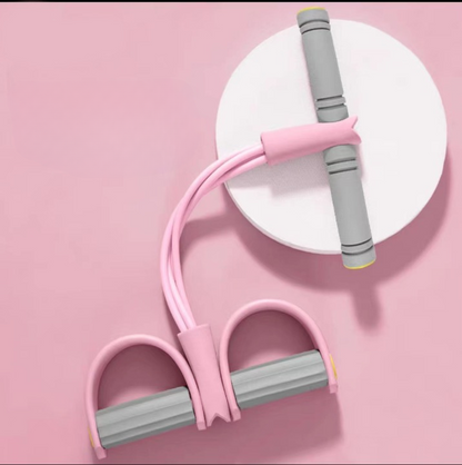 21 Fitness Resistance Bands-4 Tube Pedal Ankle Puller