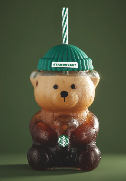 Barista Glass Bear