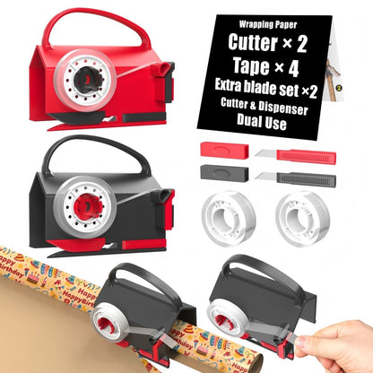 🎅Christmas Pre Sale - 49% OFF🎁Wrapping Paper Cutter & Tape Dispenser