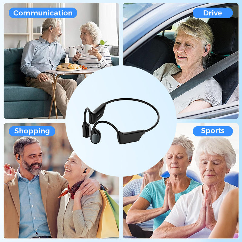 🎄💖Final 3 Hours:50%ОFF💥YUNPSO Bone Conduction Smart Hearing Aid Bluetooth Earphones