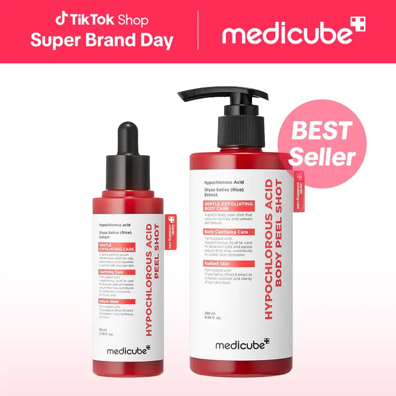 [Medicube] Hypochlorous Acid Rice Peel Shot Duo For Face & Body