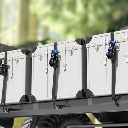 🚚Heavy-Duty Retractable Ratchet Tie-Down Strap